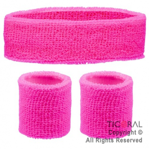 SET TENNIS FLUO FUCSIA 3 PIEZAS x 1